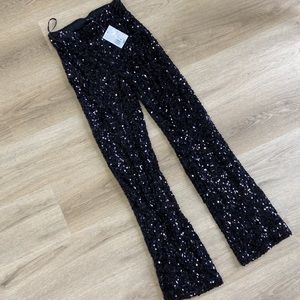 Forever 21 Sequin Glitter Flare Pant